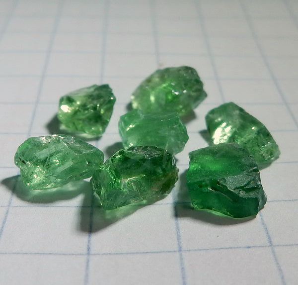 Tsavorite Garnet - 8.79ct - Hand Select Gem Rough - prettyrock.com