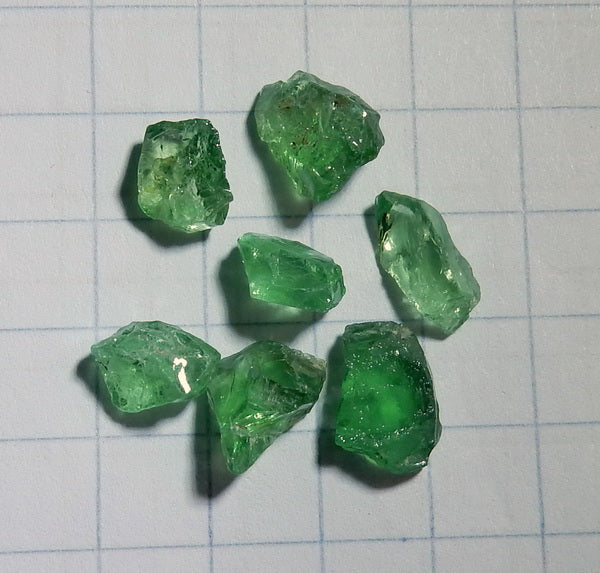 Tsavorite Garnet - 8.79ct - Hand Select Gem Rough - prettyrock.com