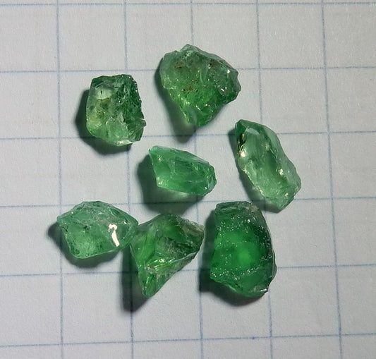 Tsavorite Garnet - 8.79ct - Hand Select Gem Rough - prettyrock.com
