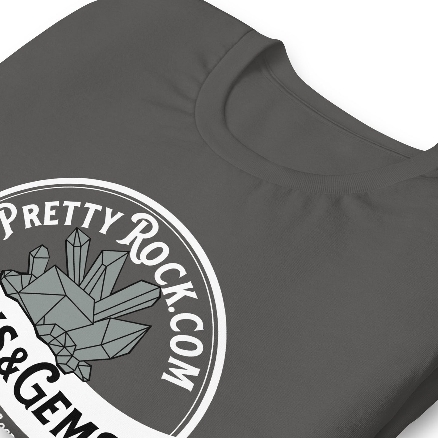 Logo White PrettyRock.com Unisex t-shirt - prettyrock.com