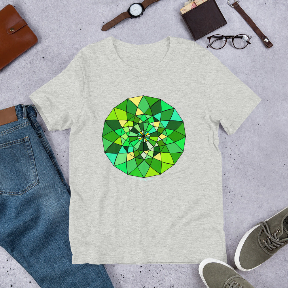 Green Portuguese Gemstone Faceting Jewel Short-sleeve unisex t-shirt - prettyrock.com