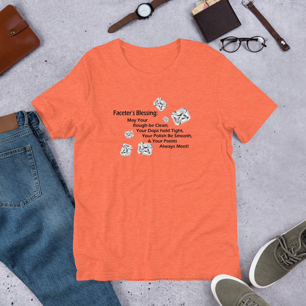Faceter's Blessing for gem cutter, rock hound gift Unisex t-shirt - prettyrock.com