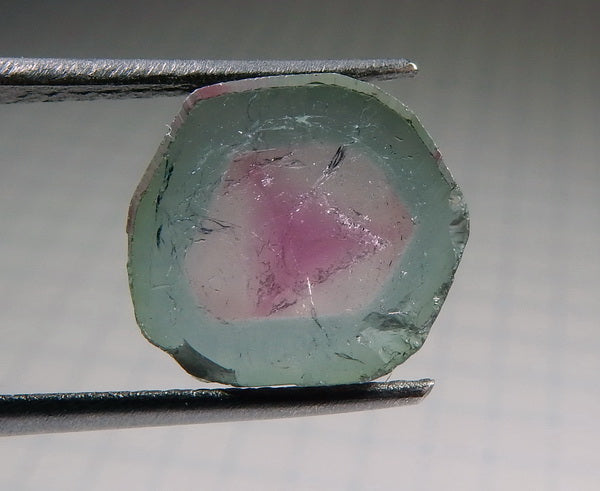 Watermelon Slice Tourmaline - 4.55ct - Hand Select Gem Rough - prettyrock.com