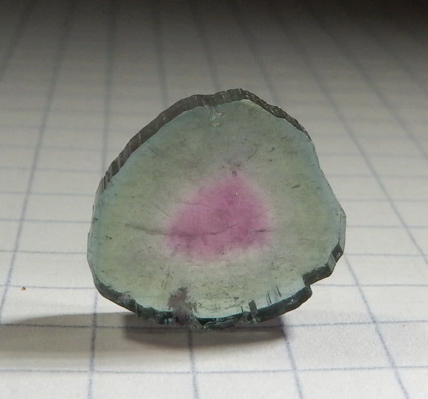 Watermelon Slice Tourmaline - 5.26ct - Hand Select Gem Rough - prettyrock.com