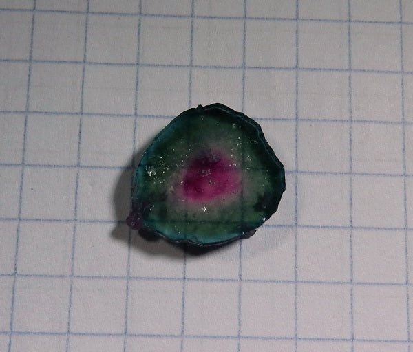 Watermelon Slice Tourmaline - 6.04ct - Hand Select Gem Rough - prettyrock.com