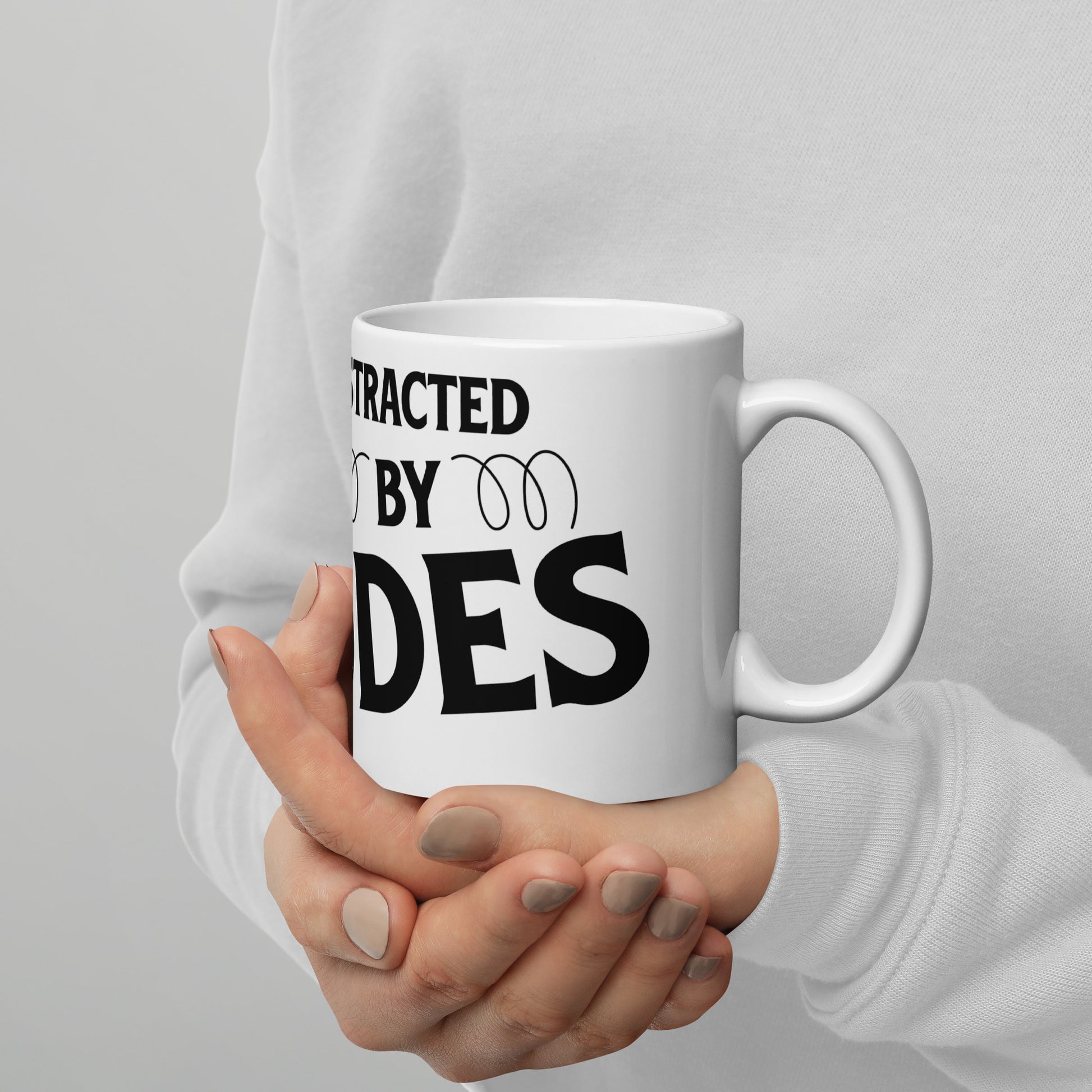 Easily Distracted by Minerals White glossy mug - prettyrock.com