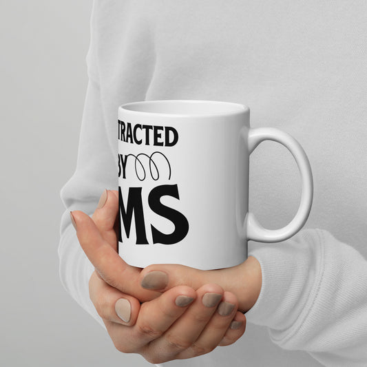 Easily Distracted by Gems White glossy mug - prettyrock.com