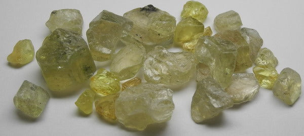 75.8ct Yellow Apatite - Hand Select Gem Rough - prettyrock.com