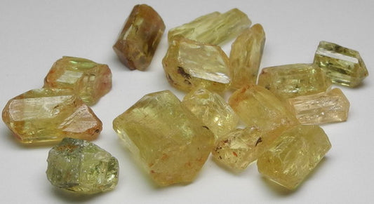 90.7ct Yellow Apatite - Hand Select Gem Rough - prettyrock.com