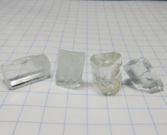 Aquamarine - 31 carats - Hand Select Faceting Gem Rough Crystals - prettyrock.com