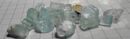 Aquamarine - 52 carats - Hand Select Faceting Gem Rough Crystals - prettyrock.com