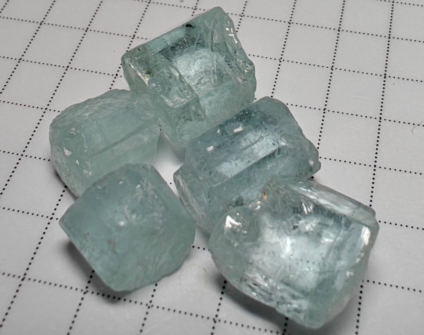 Aquamarine - 53.5 carats - Hand Select Faceting Gem Rough Crystals - prettyrock.com