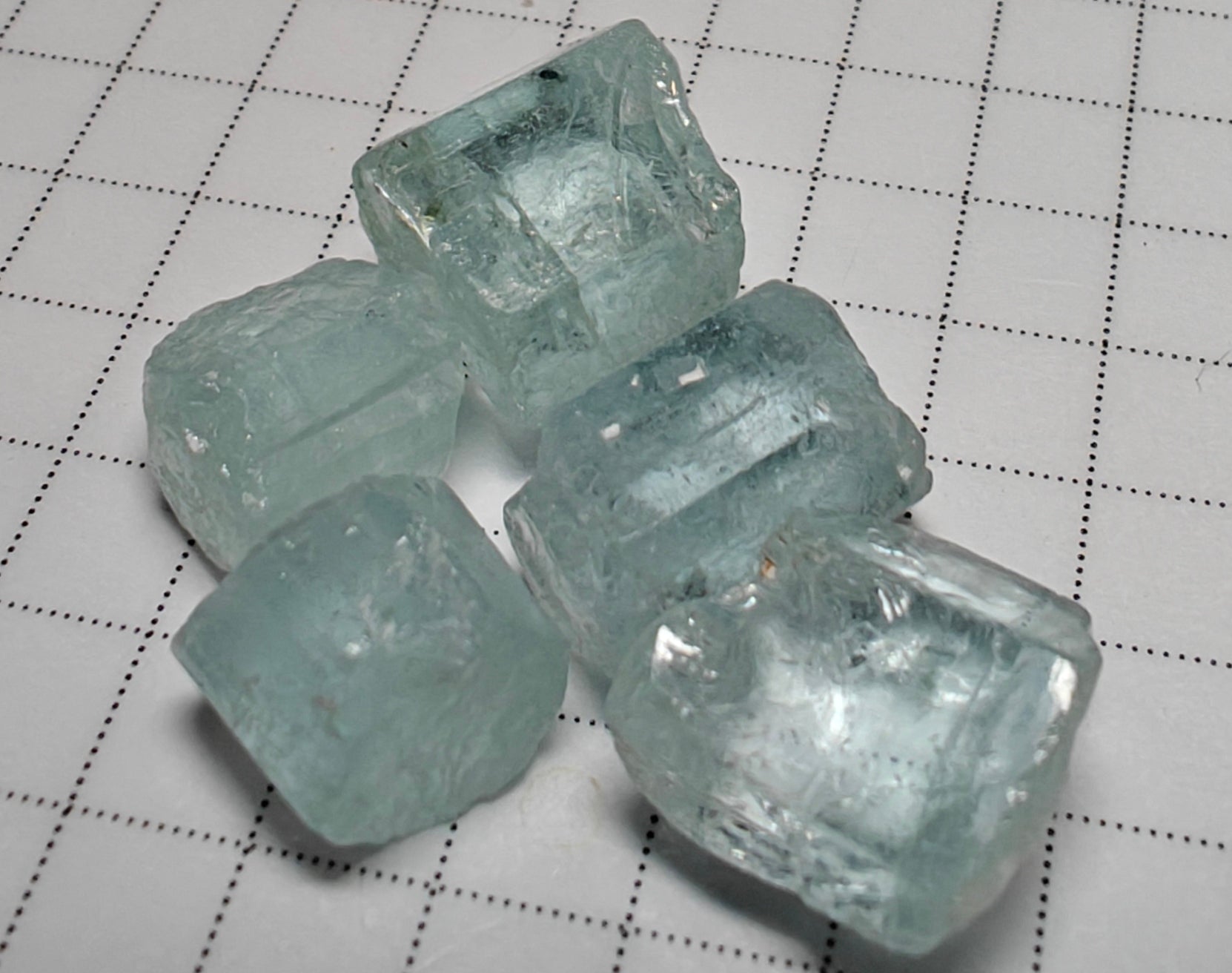 Aquamarine - 53.5 carats - Hand Select Faceting Gem Rough Crystals - prettyrock.com