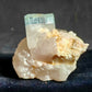 250g Aquamarine & morganite on Quartz crystal - Mineral Specimen