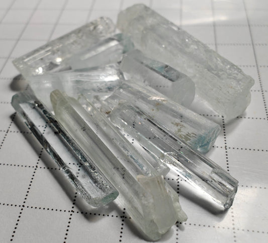 Aquamarine - 41 carats - Hand Select Faceting Gem Rough Crystals - prettyrock.com