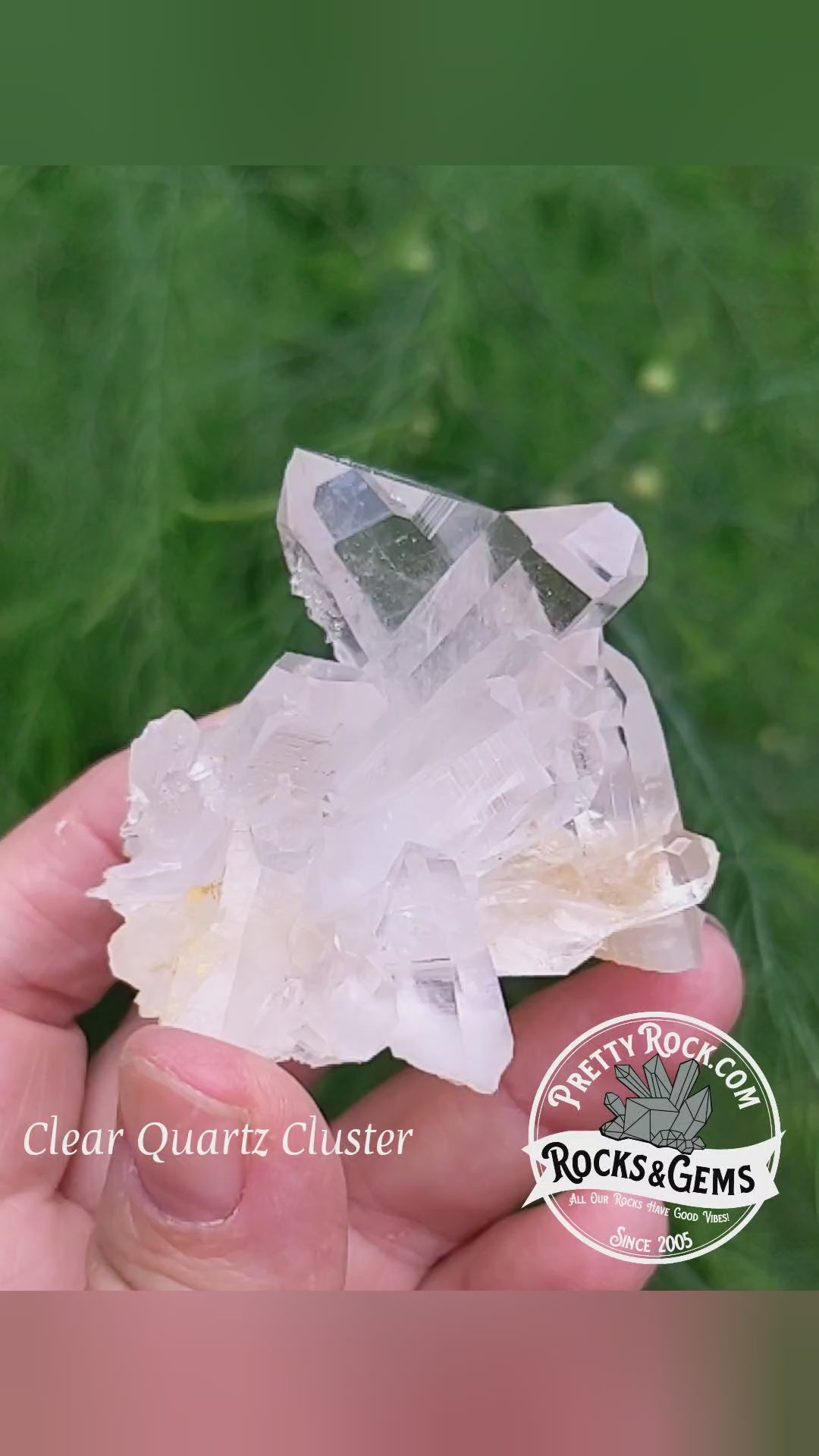 Clear Crystal Quartz Cluster - Mineral Specimen - 270 ct - prettyrock.com