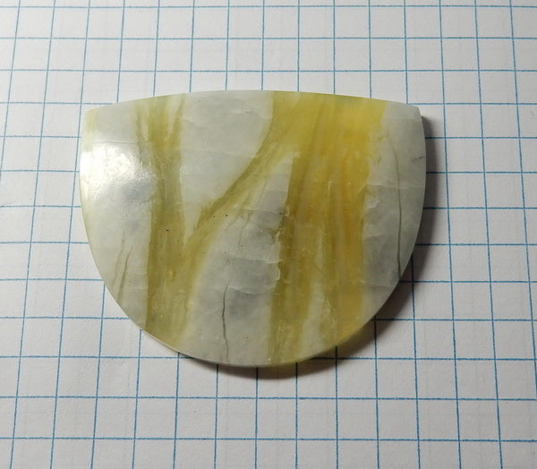 Bamboo Forest Jade Agate Cabochon - prettyrock.com