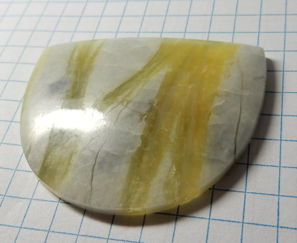 Bamboo Forest Jade Agate Cabochon - prettyrock.com