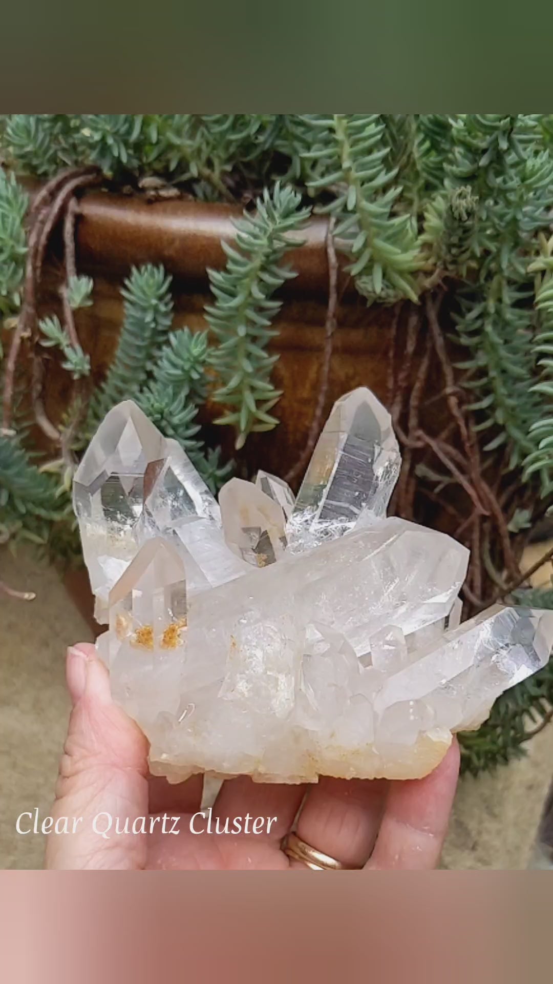 Clear Crystal Quartz Cluster - Mineral Specimen - 1410 ct - prettyrock.com