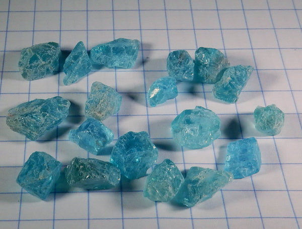 47.07ct Blue Apatite - Hand Select Gem Rough - prettyrock.com