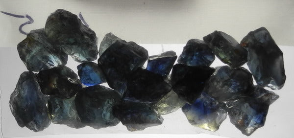 Blue Sapphire - 43.5ct - Hand Select Gem Rough - prettyrock.com