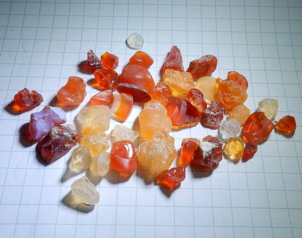 Fire Opal - 119ct - Hand Select Gem Rough - prettyrock.com