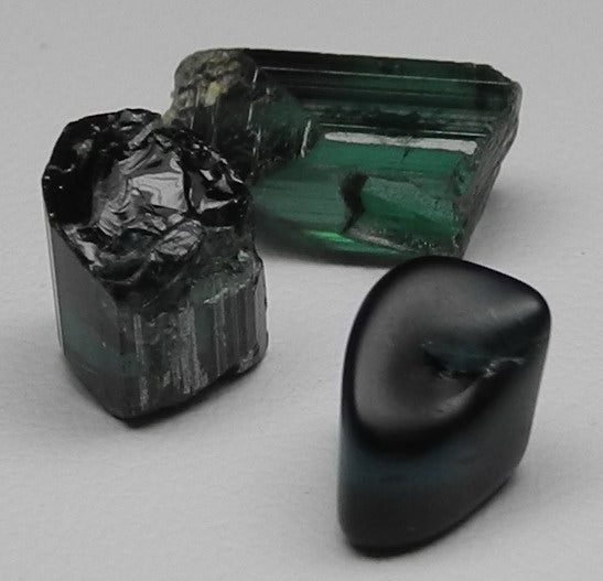 Indicolite Tourmaline - 9.3ct - Hand Select Gem Rough - prettyrock.com