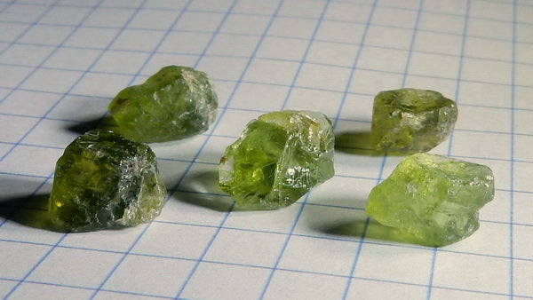 Peridot - 24.76ct - Hand Select Gem Rough - prettyrock.com