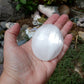 Selenite Palm Stone - 554 ct - prettyrock.com