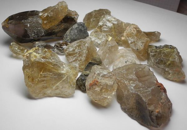 Rutilated Quartz - 1386ct - Hand Select Gem Rough - prettyrock.com