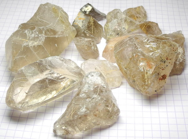 Rutilated Quartz - 1367ct - Hand Select Gem Rough - prettyrock.com