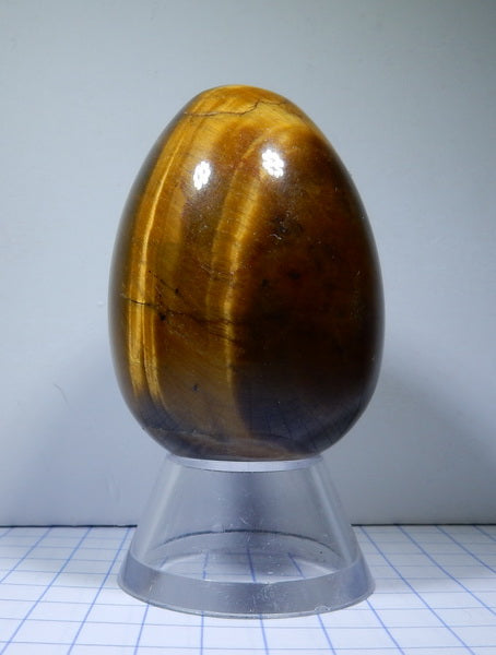 Tigers Eye Quartz - 421.5ct - Polished Egg - prettyrock.com