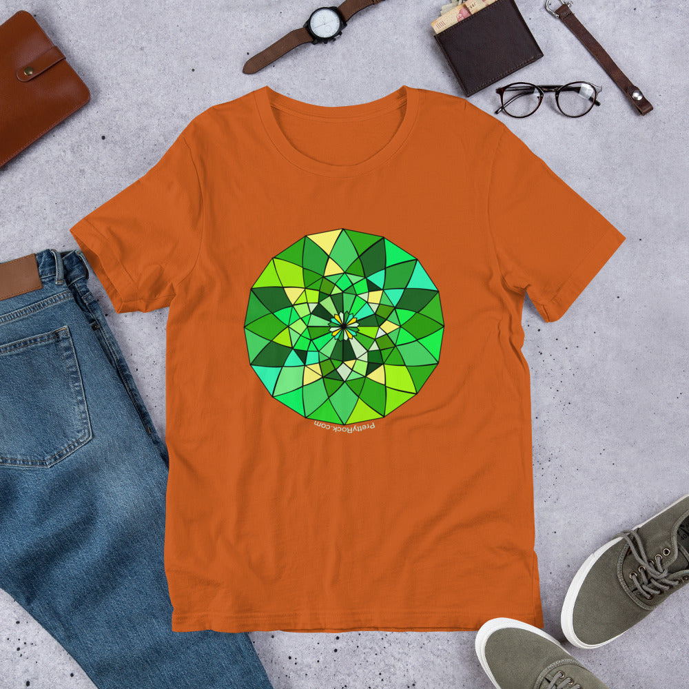 Green Portuguese Gemstone Faceting Jewel Short-sleeve unisex t-shirt - prettyrock.com